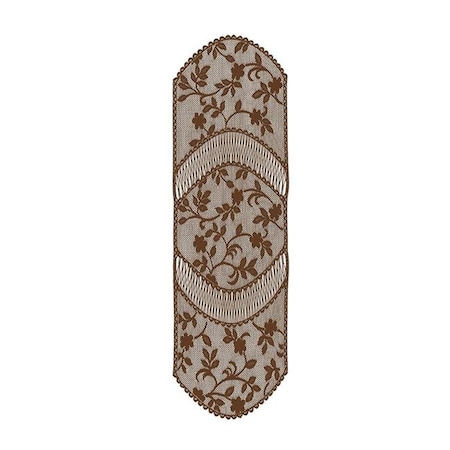 Heritage Lace Heritage Lace JM-1448ER Jasmine 14 x 48 in. Runner; Earth JM-1448ER
